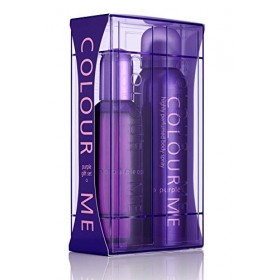 Colour Me Purple - Fragrance for Women - Gift Set 100ml EDP/150ml Body Spray, by Milton-Lloyd