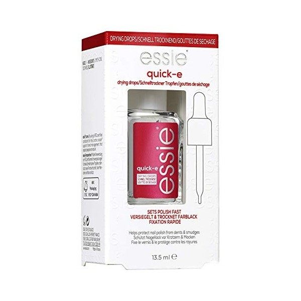 Essie - Gouttes de Séchage Fixation Rapide - Finition Brillante & Transparente - Gouttes sèche-vite Quick-E - Contenance : 13