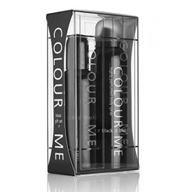 Colour Me Black - Fragrance for Men - Gift Set 90ml EDP/150ml Body Spray, by Milton-Lloyd