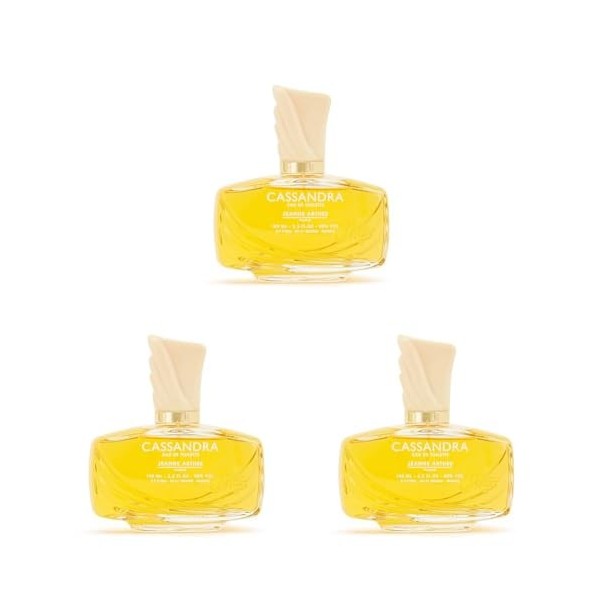 JEANNE ARTHES - Cassandra - Eau de Toilette - Parfum Femme - 100 ml - Fabriqué en France Lot de 3 