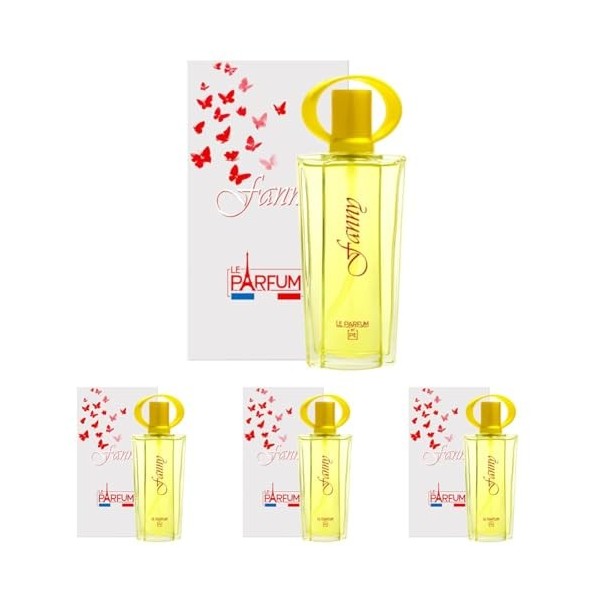 LE PARFUM DE FRANCE Fanny Eau de Toilette Femme 75 ml Lot de 4 