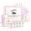 Lash Lift, Scdom Kit Rehaussement de Cils et Brow Lift Kit Lifting Sécuritaire des Sourcils et des Cils, Fournitures Semi Per