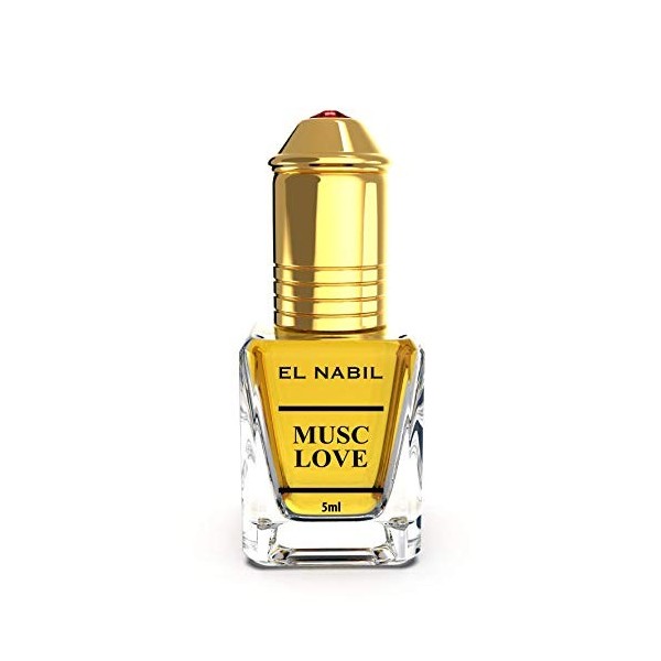 Musc Love 5ml Parfum Parfum - El Nabil Misk Musc Huile Parfumée pour HOMMES & FEMMES