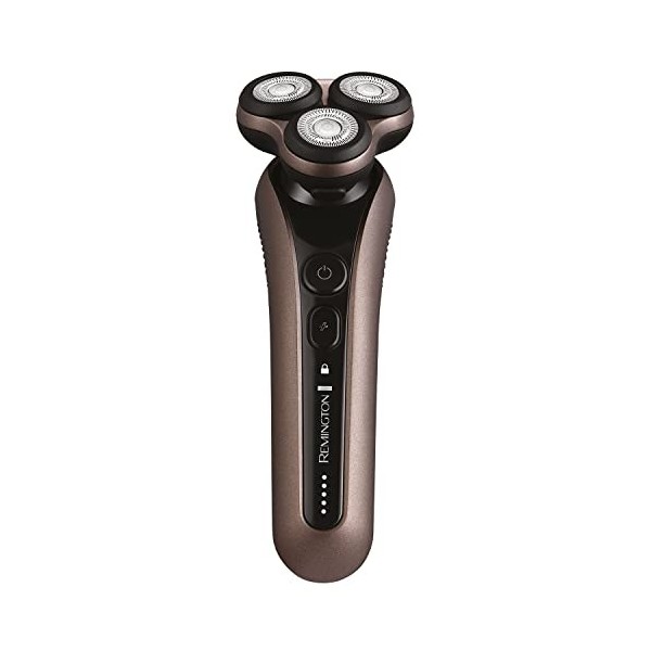 Remington X9 Limitless XR1790 Rasoir électrique USB pour homme – Rasoir rotatif avec boule pivotante à 360°, LED Shave Learn,