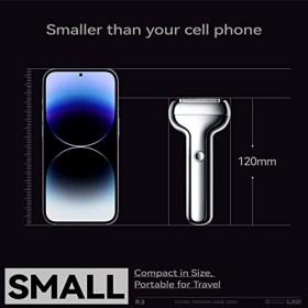 yoose Rasoirs à grille homme, Rasoir électrique triple lame, Rasoir Électrique Homme Barbe, Tête de rasage magnétique, corps 