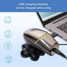 Sonew Rasoir électrique, Tête à 6 Lames IPX6, Rasoirs Rechargeables pour Visage USB étanches, Kit de Toilettage Multifonction