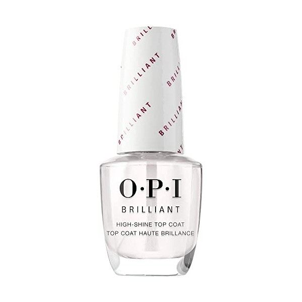 OPI Brilliant Top Coat - Top Coat Haute brillance - Qualité professionnelle - 15 ml