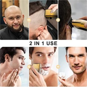 Hatteker Rasoir éLectrique Pour Homme Avec 3 Lames Flexibles En Forme De T, Tondeuse à Barbe, Tondeuse à Cheveux, Kit DEntre