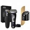 Braun Series 9 Pro 9410s rasoir électrique barbe homme, tête 4+1 avec tondeuse ProLift utilisation Wet & Dry + Braun Centre S