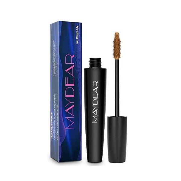 Maydear Mascara, waterproof, longue tenue, sans bavure, volumineux et charmant Bleu 