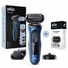 Braun Series 6 60-B4500cs Rasoir Électrique Homme - Base De Recharge Avec Braun EasyClick Accessoire Tondeuse À Barbe Pour Ra