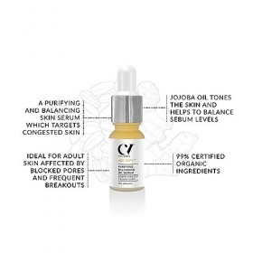 Cha Vøhtz Age Defy+ Sérum à lhuile purifiante équilibrante 10 ml | Huile pour le visage pour peaux sujettes aux taches | San