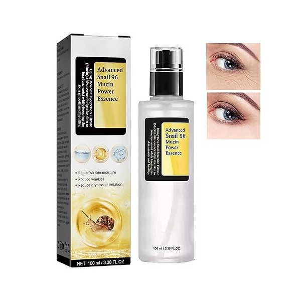 KOAHDE Sérum Collagène Escargot,Essence Réparatrice Escargot,Essence Anti-Rides Escargot,Essence Anti-âge dEscargot,Escargot