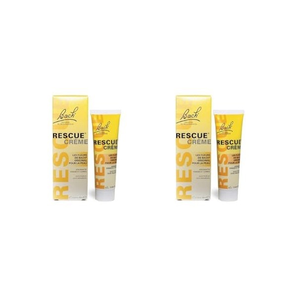 Rescue®, Crème hydratante et apaisante pour la peau, sans parfum ajouté, 1 Tube 30g Lot de 2 