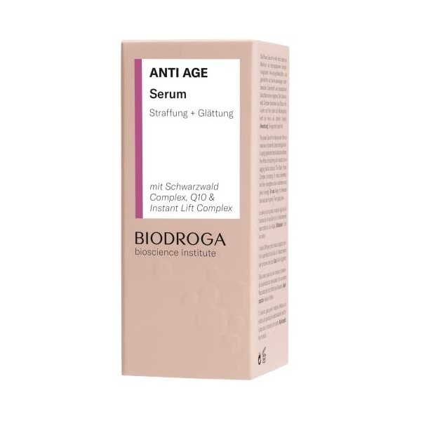 Biodroga Sérum anti-âge 15 ml – raffermissant anti rides soin du visage, sérum facial - Bioscience Institut