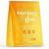 Poudre de collagène Morning Glow avec acide hyaluronique et vitamine C - arôme citron - Poudre de peptides de collagène de ty