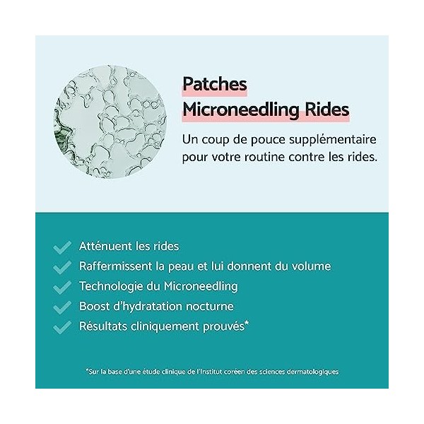 Remescar Patchs Microneedling 17mg x 4 - Résultats en 2 semaines - Raffermit et repulpe la peau - Anti-âge avec micro-aiguill