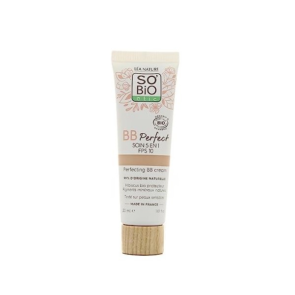 LÉA NATURE SO BiO étic| BB Crème 5 en 1 certifiée Bio - Perfect | Clair | Hydrate – Unifie – Lisse – Révèle l’éclat – Protège