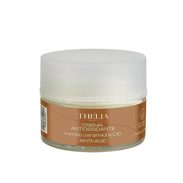 Thelia Beauty | Crème Visage Anti-âge Nourrissante Antioxydante avec Coenzyme Q10, Bio Céramides et Vitamine E, Produit Natur