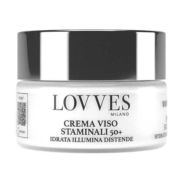 LOVVES Crème Visage Cellules Souches 50+, Haute Cosmétique Naturelle, Crème Visage Anti-Rides Cellules Souches, Anti-âge pour