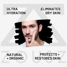 ZOUSZ Crème Hydratante Pour Homme, Hydratation Intense Pour Le Visage, Protège, Contient Du Oud Noir Et Des Ingrédients Biolo