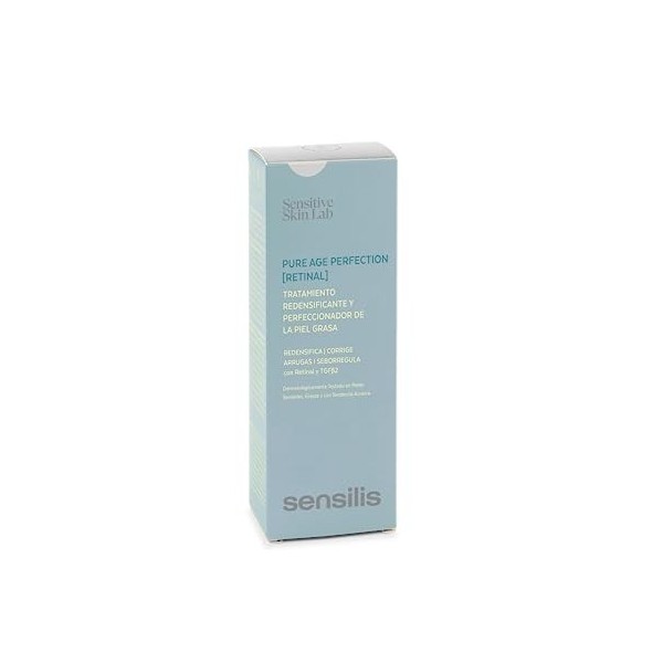 Sensilis - Pure Age Perfection Retinal, Sérum Oil Free Redensifiant et Perfectionneur, avec silicium organique et prébiotique