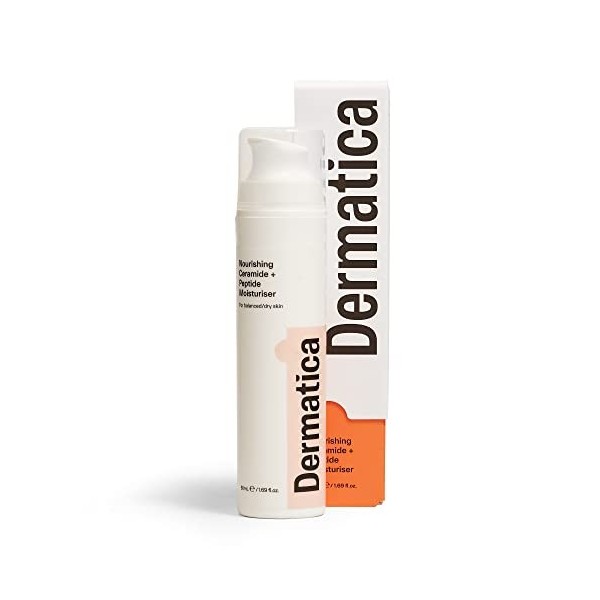 Dermatica Nourishing Ceramide avec hydratant peptidique pour peaux sèches | Hydratant à base deau avec céramides | Hydratant