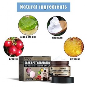 50g Crème Anti-taches de Rousseur, Creme Anti Taches Brunes Visage, Crème Hydratante Blanchissante, Dark Spot Remover Visage,