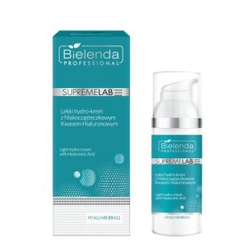 Bielenda Professional Supremelab Hyalu Minerals Une hydrocrème légère à lacide hyaluronique de bas poids moléculaire, 50 ml