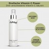 RAU Cosmetics Triple Vitamin C Serum 100 ml - Sérum anti-âge hautement dosé en vitamine C avec 3 vitamines C acides & mousse 