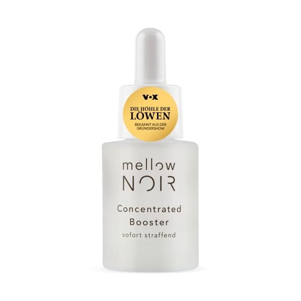 mellow NOIR Booster de concentrated Instantané Végétalien, climatiquement neutre et propre Sérum pour le visage hyaluron 30 m