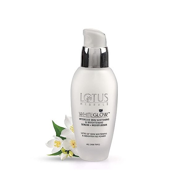 Lotus Herbals White Glow Sérum éclaircissant et hydratant intensif pour la peau, 30 ml