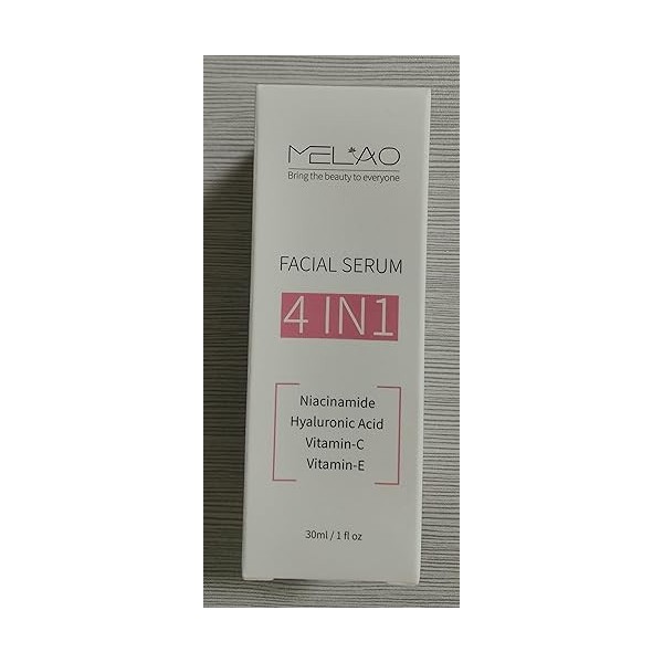 Siero viso con niacinamide e acido ialuronico - Essenza idratante con vitamina C e vitamina E - Siero per la cura della pelle