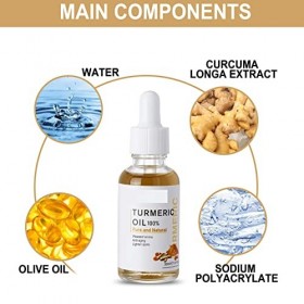 Turmeric Serum,Turmeric Dark Spot Corrector Serum,Sérum Éclaircissant Correcteur de Taches Brunes,Turmeric Face Serum,Turmeri