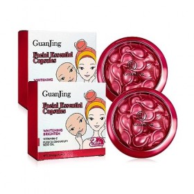 Capsules de Sérum de Visage, 2PCS Crème Blanchissante Anti-âge, Sérum Visage Vitamine C pour Réduire Les Rides et Les Taches 