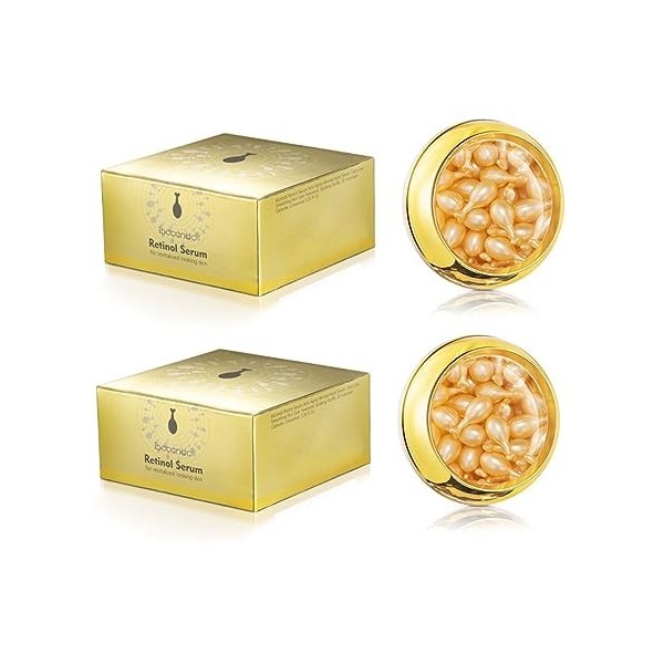 Capsules de Sérum de Visage, 2PCS Crème Blanchissante Anti-âge, Sérum Visage Vitamine C pour Réduire Les Rides et Les Taches 