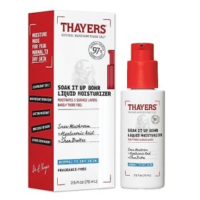 Thayers Crème Hydratante Liquide Soak Your Skin 80HR - Hydratant Visage à lAcide Hyaluronique, Champignon des Neiges & Beurr