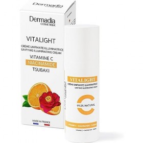 Dermadia - Crème Vitamine C - Anti-tâches - Anti-rides Formule puissante à la Vitamine C - Niacinamide Tsubaki - 50ml - Made 