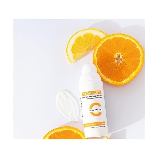 Dermadia - Crème Vitamine C - Anti-tâches - Anti-rides Formule puissante à la Vitamine C - Niacinamide Tsubaki - 50ml - Made 