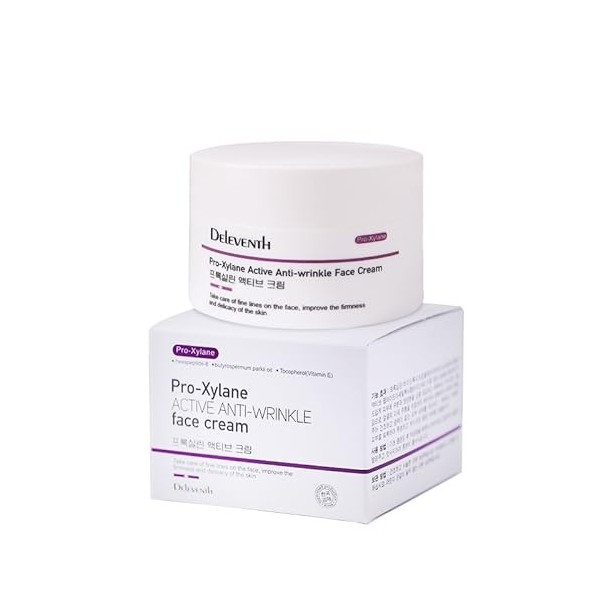 DEleventh Korean Brand Pro-Xylane Active Anti-Wrinkle Face Cream 30g / Anti Aging, Anti-Inflammatory, Moisturizing and Repair