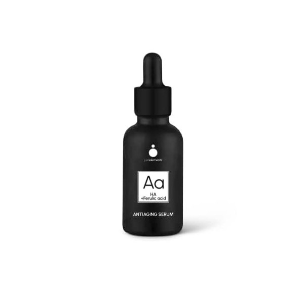 Sérum BIO Acide Hyaluronique Visage AA Anti-Âge Utilisation Quotidienne, Peaux Matures : avec Acide Férulique Hydratant, A