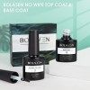 Base et Top Coat Set, BOLASEN 2Pcs 8ml Soak Off UV/LED Base et Top Coat Vernis Semi Permanent, Top Coat Gel UV, High Gloss No