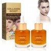 Advanced Collagen Boost Sérum anti-âge, Sérum Anti-âge, 2 pièces Deep Anti-Wrinkle Serum, Nourrit et raffermit la peau pour r