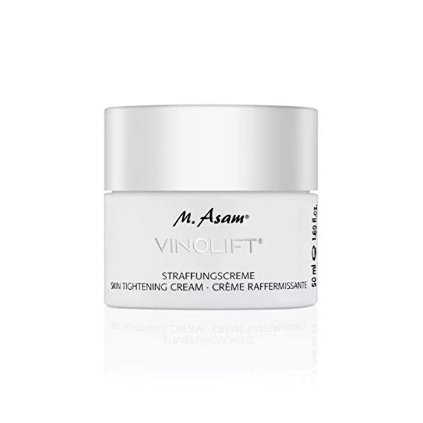 M. Asam VINOLIFT Crème raffermissante 50 ml – Crème pour le visage, action anti-rides intense, lisse et améliore lélastici