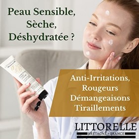 Crème de Jour Visage Peau Douce - Maxi Format 100 ml - Certifiée Bio – 99% d’Origine Naturelle à lEau dOrge Bio - Crème Hyd