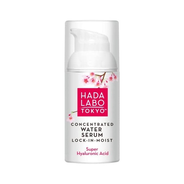 Hada Labo Tokyo White Concentrated Water Serum Lock-in-Moist 30 ml - Serum Visage - Serum Acide Hyaluronique - Soins Pour Le 