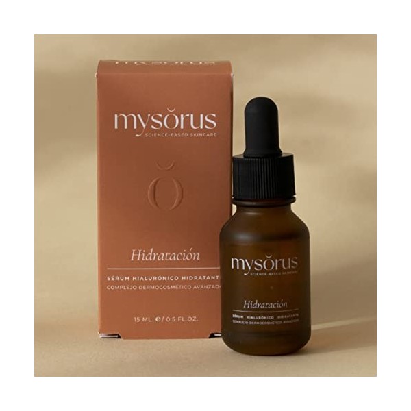 mysŏrus Hidratación, Sérum à haute teneur en acide hyaluronique de trois poids moléculaires. Hydrate intensément et répare le