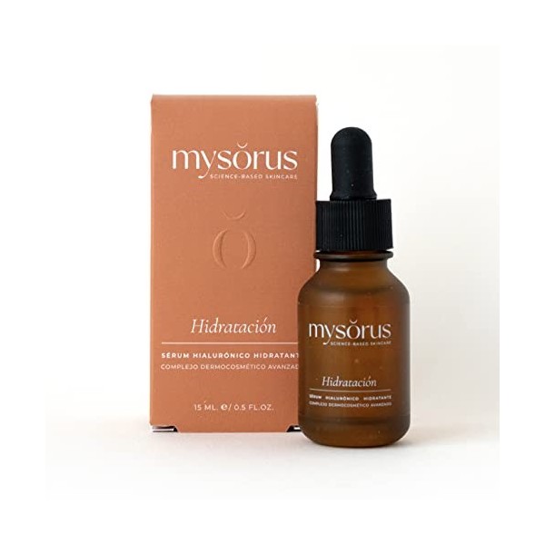 mysŏrus Hidratación, Sérum à haute teneur en acide hyaluronique de trois poids moléculaires. Hydrate intensément et répare le