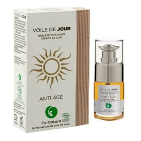 ES-NATURA Sérum Anti-âge, rituel du matin, Huile d’argan, 100% BIO et Naturel Certifié COSMOS, Huiles essentielles Niaouli, T