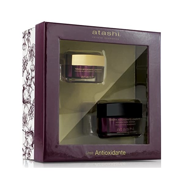 Atashi Coffret de beauté rituel antioxydant Hydratant Jour + Contour des yeux